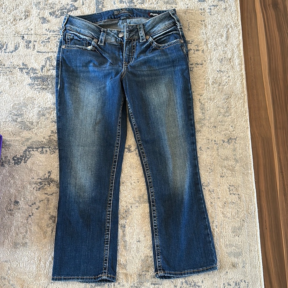 Silver Suki Super Stretch Mid Capris W29/L22.5